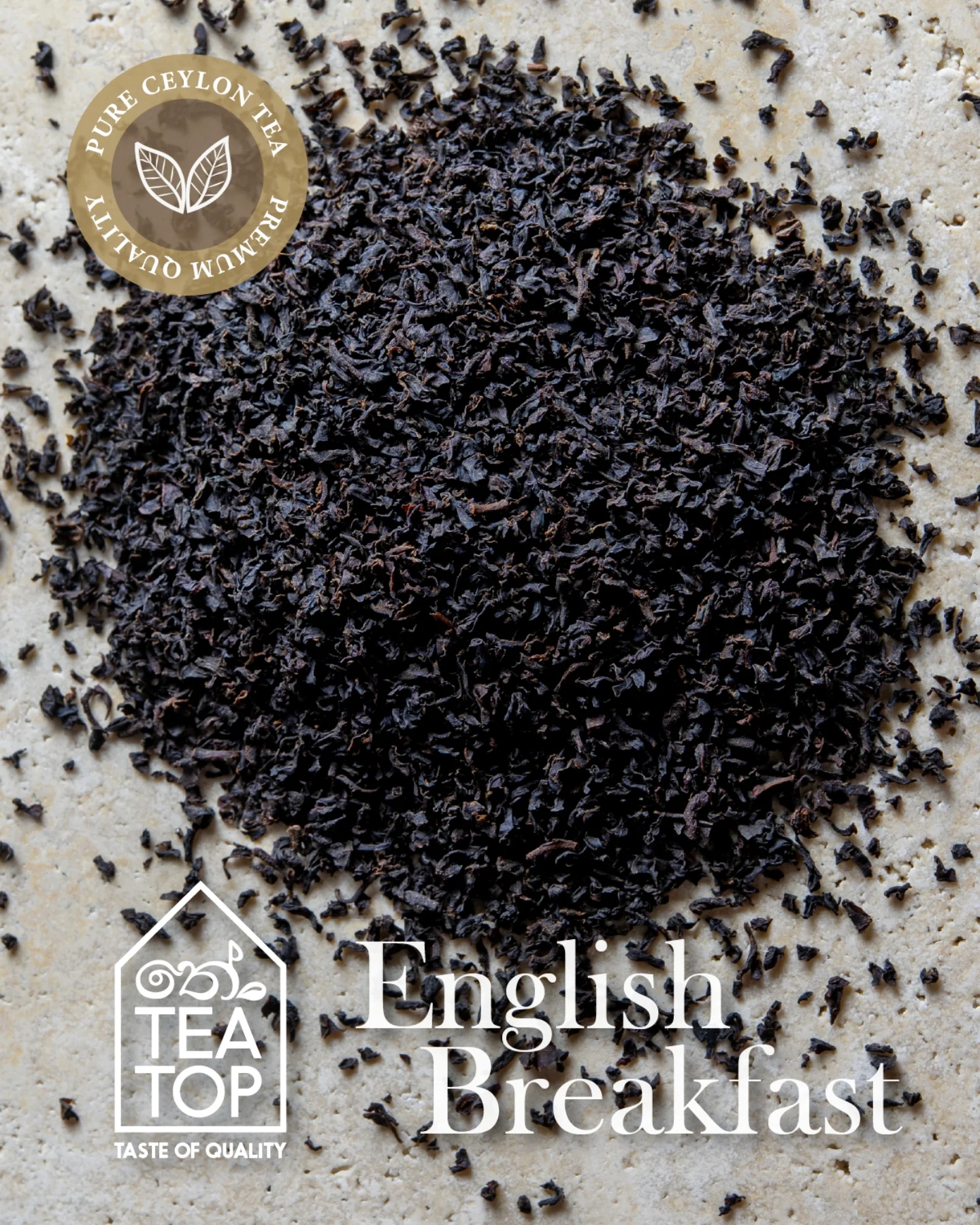 TEA TOP English Breakfast tea: Ceylon Dimbula FBOP loose leaf