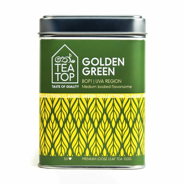 Golden Green Organic Green Tea BOP1 Uva region pure Ceylon Tea